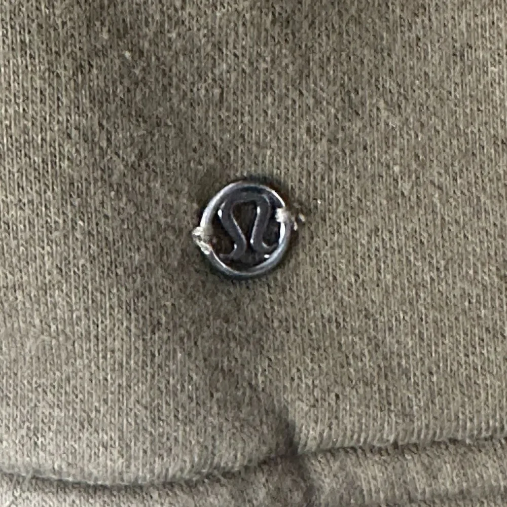 Lululemon Olive green Crewneck Side Zip Sweatshirt L